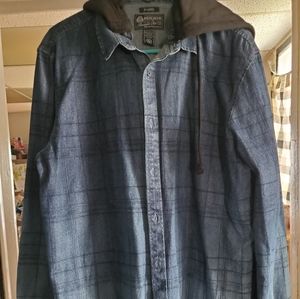 Men's denim button up